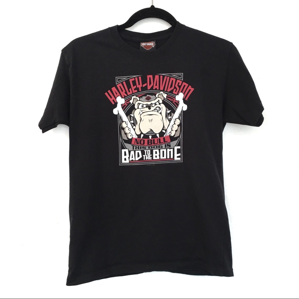 [HARLEY-DAVIDSON] Kids Bad to the Bone Dog Shirt L